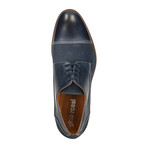 Mixed Texture Contrast Stitched Captoe Derby // Navy (Euro: 42)