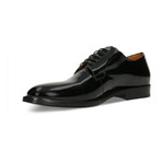 Patent Plain Toe Lace-Up Derby // Black (Euro: 44)