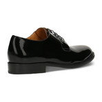 Patent Plain Toe Lace-Up Derby // Black (Euro: 44)