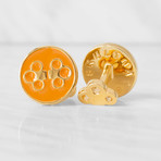 The Double Key Cufflinks // Orange