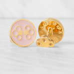 The Double Key Cufflinks // Dusty Pink
