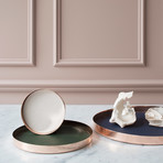 Tray Karui Copper // Medium // Dark Green Leather