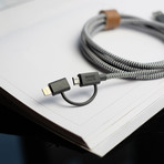 BELT Cable // Twin Head // Zebra