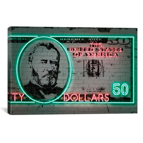 50 Dollars // Octavian Mielu (26"W x 18"H x 0.75"D)