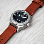 Alessandro Baldieri Magnum M-48 Automatic // AB0061-SSBKD (Black Leather Strap)