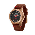 Alessandro Baldieri Seamonster SM-46 Automatic // AB0021SM-RBK (Black Leather Strap)