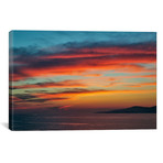 Majestic Seascape Sunset, Mykonos, Cyclades, Greece (26"W x 18"H x 0.75"D)