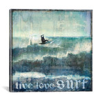 Live Love Surf (18"W x 18"H x 0.75"D)