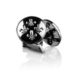 Fleur De Lys Cufflinks // Glossy Silver