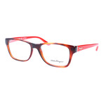 Unisex SF2687 Optical Frames // Havana + Red Wood