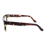 Thick Brow Trapezoidal Frame // Onyx Watercolor