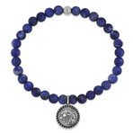 Eagle Charm Beaded Bracelet // Sodalite (Small)