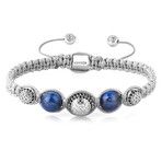 Dual Macrame Bracelet // Kyanite