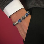 Dual Macrame Bracelet // Kyanite