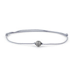 Classic Charm Macrame Bracelet // Grey