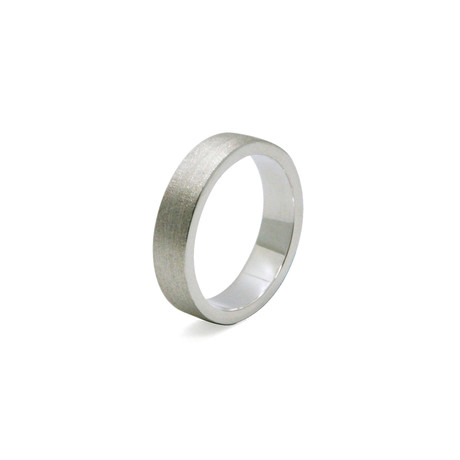 Basique Ring // Brushed Silver (Size 7)