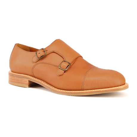 Brady Double Monk Strap // Tan (Euro: 40)