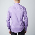 Solid Sateen Shirt // Lilac (M)