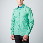 Floral Button-Up Shirt // Green (XL)