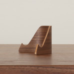 Plywood Business Card Holder + Phone Stand (Oak)