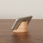 Plywood Business Card Holder + Phone Stand (Oak)