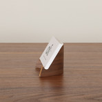 Plywood Business Card Holder + Phone Stand (Oak)