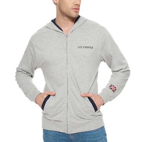 Lee Cooper Hoodie // Grey Melange (S)