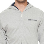 Lee Cooper Hoodie // Grey Melange (XL)