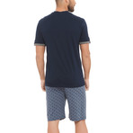 Sailing Tee + Short Set // Dark Blue + Blue (S)