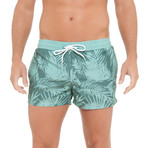 Palm Swim Short // Green (XL)