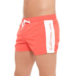 Varsity Swim Short // Watermelon (XL)