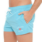 Lee Cooper Swim Short // Turquoise (XL)