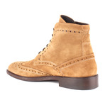 Stuart Wingtip Dress Boot // Taupe (US: 8)