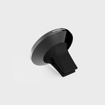 JustClick Magnetic Car Mount // Black Napa Leather (Single Mount)