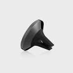 JustClick Magnetic Car Mount // Gunmetal + Red Napa Leather // Single