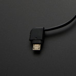 Stackable Ultra Slim Charger // Black (Lightning Cable)