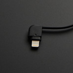 Stackable Ultra Slim Charger // Black (Lightning Cable)