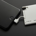 Ultra Slim Charger // Lightning Cable (Black)