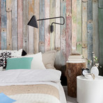 Vintage Wood Wall Mural