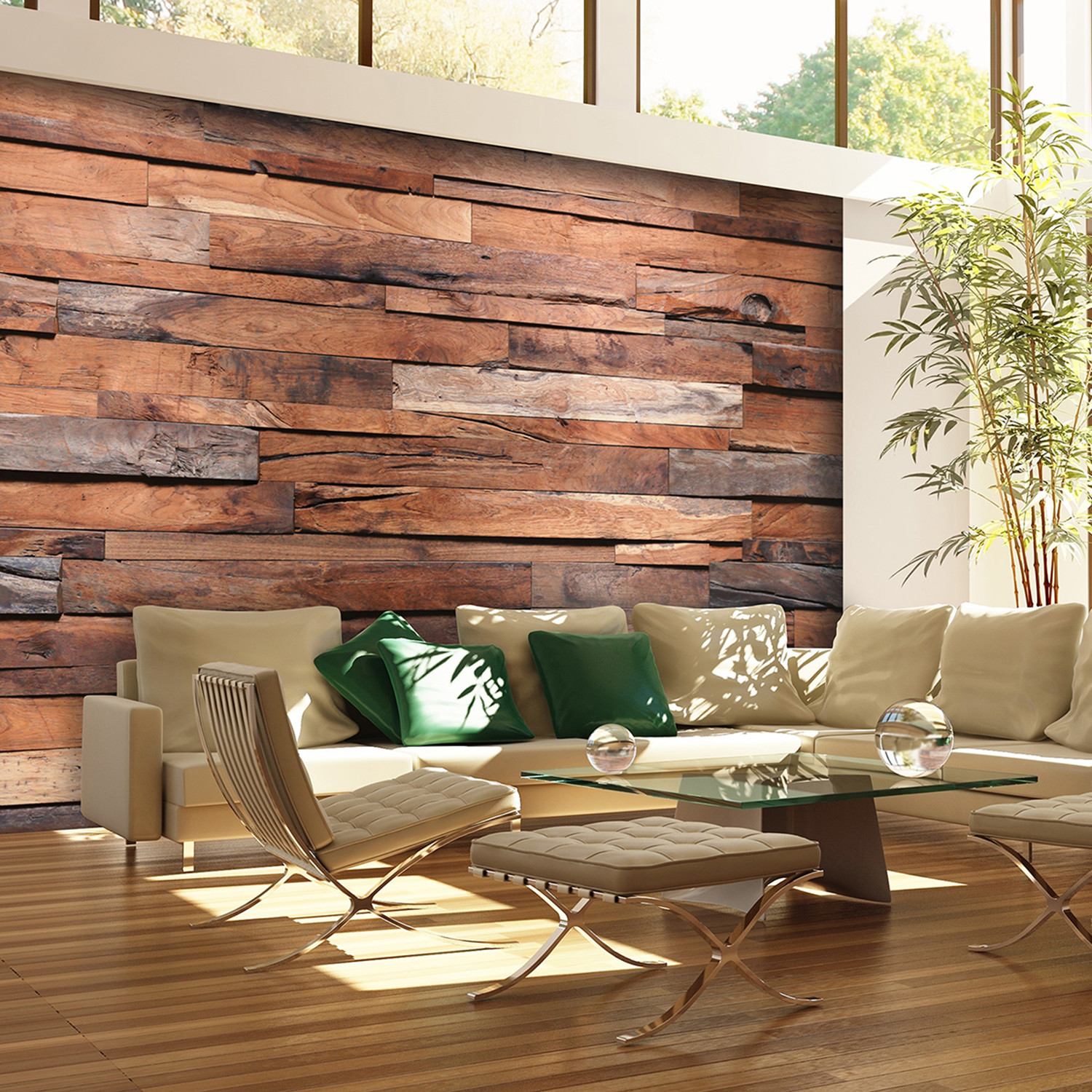 Simple Reclaimed Wood Wall 