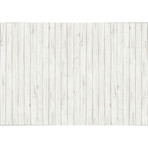 White Wooden Wall Mural