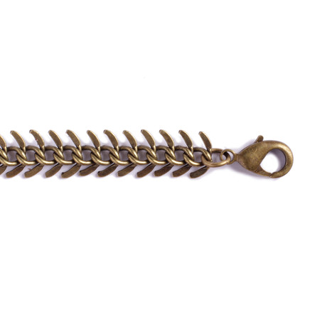 Spine Bracelet // Brass