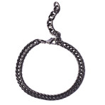 Gunmetal Chain Bracelet For Men