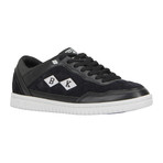 Quilts Mixed Leather Sneaker // Black + Light Grey (US: 10.5)