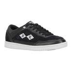 Quilts Mixed Leather Sneaker // Black + Light Grey (US: 9)