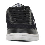 Quilts Mixed Leather Sneaker // Black + Light Grey (US: 11.5)