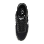 Quilts Mixed Leather Sneaker // Black + Light Grey (US: 9)