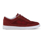 Quilts Sneaker // Burgundy + White (US: 9.5)