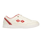 Quilts Sneaker // White + Red (US: 10.5)