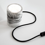 Symbiosis Cylinder Plaster Table Lamp